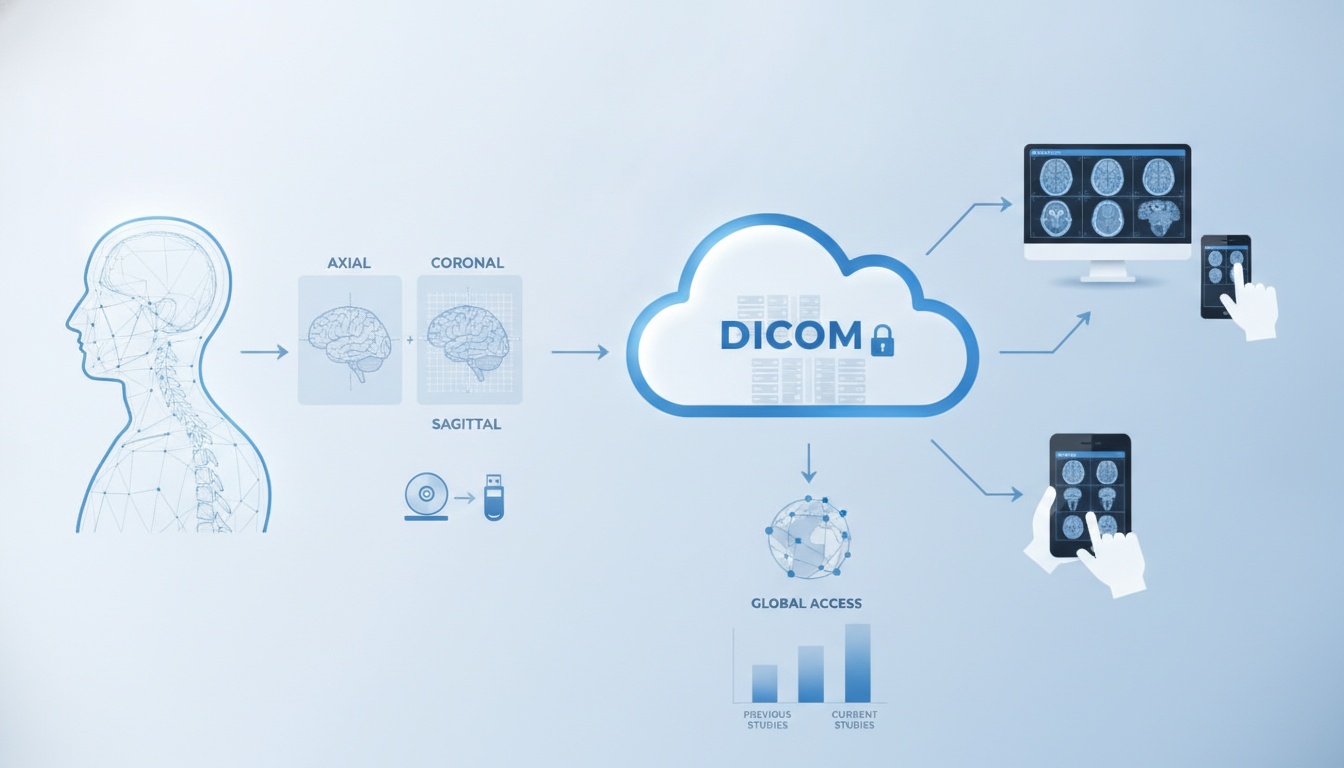 Cloud PACS for Magnetic Resonance Imaging (MRI)